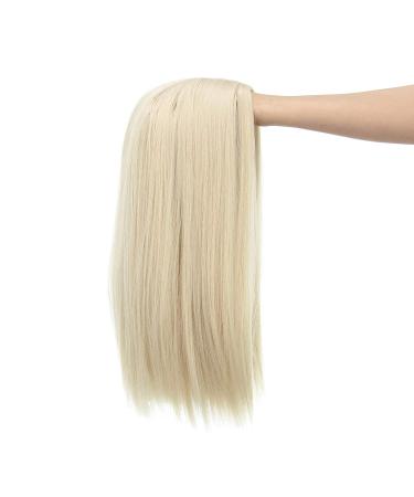 SWACC 14 Short Straight Synthetic Hair Wig with Wig Cap in Platinum Blonde - Buy Online on GoSupps.com