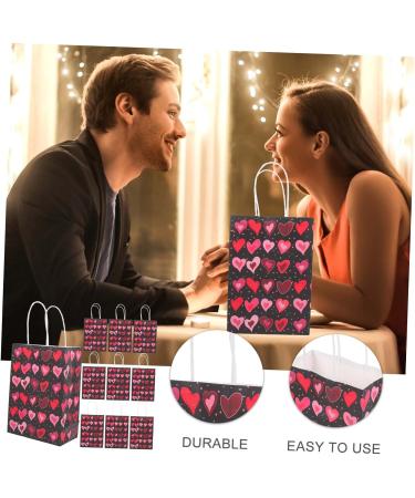 ABOOFAN 30 Pcs Valentine's Day Tote Valentine Paper Bags for Kids Valentines Candy Bags Love Heart Gift Pouches Valentine Tote Bag Sweetest Day Gifts Mardi Gras Bag Girl Gift Bag Child 1 count (Pack of 1) As Shown 2x3pcs - Buy Online on GoSupps.com