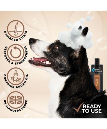 GROOM PROFESSIONAL Argan Oil Dog Conditioner 450ml - Repairing & Detangling Formula for Dry, Itchy Skin | Ideal for Dogs with Damaged Hair - Buy Online on GoSupps.com