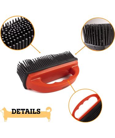 Vitazoo Pet Hair Remover Brush in Red/Black - Cat and Dog Hair Removal Tool for Couch, Carpet, Clothes, Car Interior, and Furniture - Buy Online on GoSupps.com