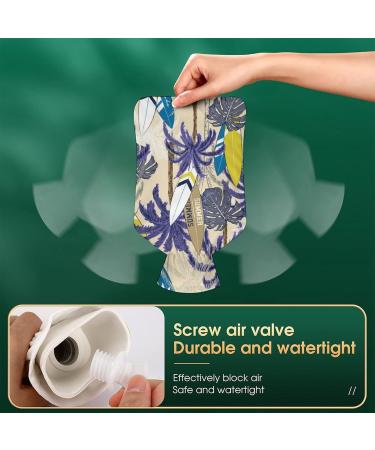 Blue Palm Hot Water Bottle with Plush Cover - Bed Warmer for Adults & Children | 26.5x15.3cm - International Shipping Available - Buy Online on GoSupps.com