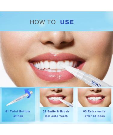 Kingheroes Teeth Whitening Pen (4 Pcs) - 30+ Uses, Effective & Painless with No Sensitivity - Travel-Friendly & Easy to Use for Beautiful White Smile - Natural Mint Flavor - Buy Online on GoSupps.com