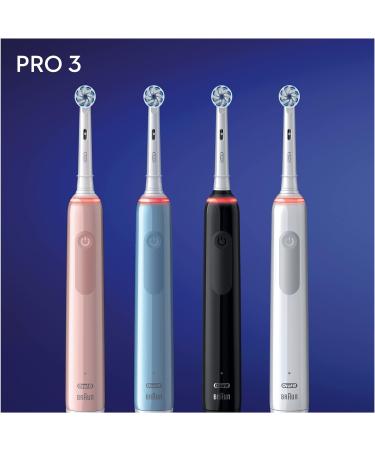 Oral-B PRO 3 3900 Electric Toothbrush/Electric Toothbrush Twin Pack with 3 Cleaning Modes and Visual 360 Pressure Control for Dental Care Gift Man/Women Designed by Braun White/Black Black/White Old - Buy Online on GoSupps.com