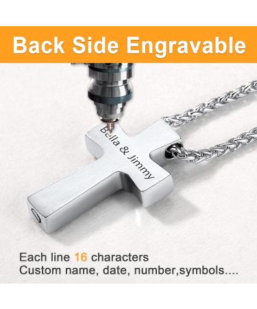 U7 Ladies Cremation Urn Necklace - Celtic Knot & Dog Feet Design - Stainless Steel Pendant for Ashes - Fire Burial Jewelry for Men - 05 Silver - Buy Online on GoSupps.com