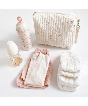 Universal Portable Baby Wrap Pockets & Diaper Bags for Newborns | Mini Diamond Organizer for Moms | Zippered Embroidered Printed Bear Design - Buy Online on GoSupps.com