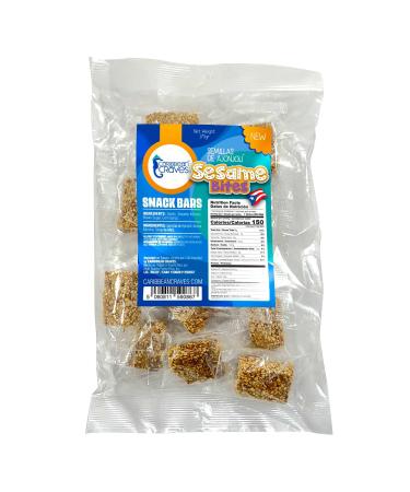 Bulk Size Sesame Bites/Semillas de Ajonjoli Bars - 100% Puerto Rican Snacks | Bulk Size 170 gr | 1 Pack, 5.99 oz, 7-9 pieces per bag 1 Pack, 6oz per bag