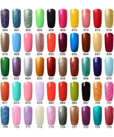 Vishine Soak-off Nail Art UV LED Nail Polish Salon Manicure Glitter Pale Violetred(507) #507 - Buy Online on GoSupps.com