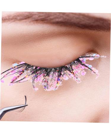 minkissy 2 Pairs Fake Eyelashes Makeup False Eyelashes Glow Eye Lashes Halloween Eye Lashes Christmas Eyelashes Glitter Soft Light Fake Lash Glitter Lashes Fluffy Fiber Miss Extend - Buy Online on GoSupps.com