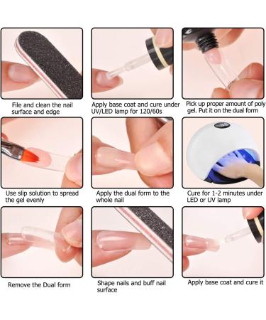 Glow in the Dark Nail Extension Gel Kit - 7 Luminous Colors for Professional Manicures and Christmas Gifts - All-in-One Poly Extension Gel Set for Starter Nail Technicians - Buy Online on GoSupps.com