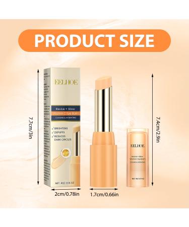 Revive Glow Vitamin C Eye Balm & Hydrating Cream - Reduce Dark Circles & Puffiness (2PCS - Buy Online on GoSupps.com