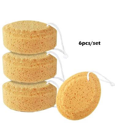 Soft Bathing Sponge Set 6 Gentle Foam Shower Sponges for Men Women & Kids Perfect Peeling Body Cleaning Accessories - Buy Online on GoSupps.com
