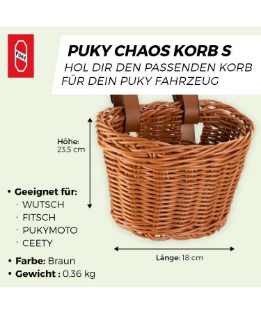 Buy Puky Chaos Container L - Black S Braided Bicycle Luggage Rack Basket for 16-18 Bikes | International Shipping - Buy Online on GoSupps.com
