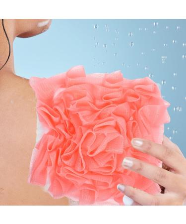 PATKAW Bath Shower Pouf Sponge Adorable Mesh Pouf Shower Ball Exfoliating Body Sponge Pad Shower Scrubber Ball Shower Glove Pink - Buy Online on GoSupps.com