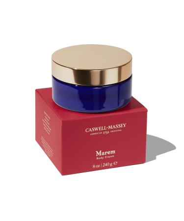 Caswell-Massey Marem Body Cream Scented Body Lotion for Women Natural Scented Moisturizer Soothing Velvety-Smooth Formula 8 Fl Oz Jar