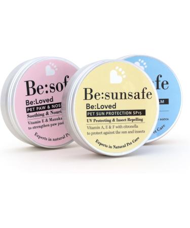 Be:soft - Paw and Nose Balm for Pets Intense Moisturiser Tested on Humans Natural Grooming Care with Shea Butter Beeswax Vitamin E Manuka Honey and more - Be:Loved (250g) - Buy Online on GoSupps.com