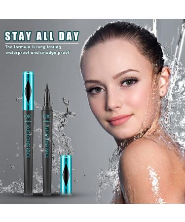 Smudgeproof Waterproof Liquid Eyeliner Pen | Long Lasting & Easy to Apply | Thick Pure Black - Buy Online on GoSupps.com