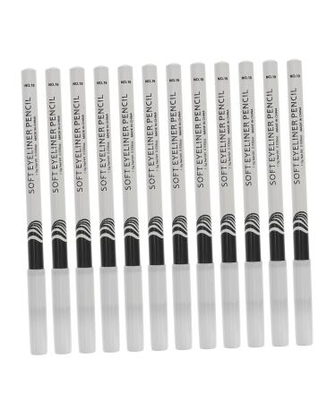 Gogogmee 12pcs Lying Silkworm Eyeliner Liner Gel Pencil Makeup Eyeshadow Pencils Makeup Eyeliner Wood White
