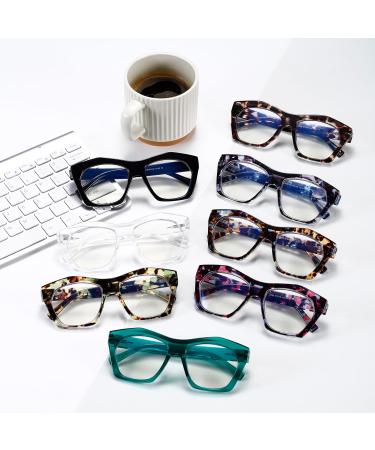 Viseng 3 Pack Oversized Women's Reading Glasses - Blue Light Blocking +1.75 Diopters - Stylish Computer Readers - Buy Online on GoSupps.com