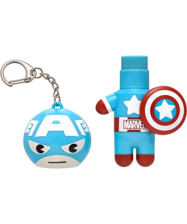 Lip Smacker Captain America Lip Balm - Red White & Blue-Berry Flavor | Shop Internationally - Buy Online on GoSupps.com