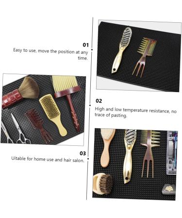 Ipetboom 1pc Non-Slip Hair Cutting Tool Barber Station Mat Silicone Mat for Hair Tools Portable Hair Straightener Hot Styling Tools Mat Hair Tools Mat Anti-Skid Pad PVC Thicken Coaster - Buy Online on GoSupps.com
