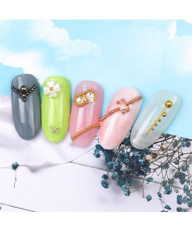 Metallic Micro Beads for Nails - Golden Silver Rose Gold Black Caviar Beads 0.8-3.0mm - Buy Online on GoSupps.com