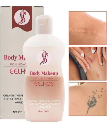 tattoo 100 ml liquid total coverage foundation for the body waterproof makeup for legs and body for scars bruises bruises Cipliko - Buy Online on GoSupps.com