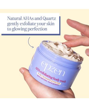 AHA Exfoliating Body Wash 2-in-1 Cleanse & Polish - 200mL - Buy Online on GoSupps.com