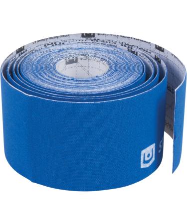 StrengthTape Kinesiology Tape 5 Meter Uncut roll Supports Injuries During Recovery Blue Uncut