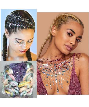 12 Pieces Glitter Sequin Chunky Nail & Face Glitter - Makeup for Festivals & Parties - Buy Online on GoSupps.com