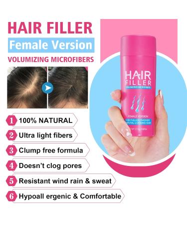 Hair Fibers for Thinning Hair & Bald Spots (Dark Brown) | Hair Loss Concealer Powder for Men & Women | Makes Thin Hair Look Thicker - Buy Online on GoSupps.com