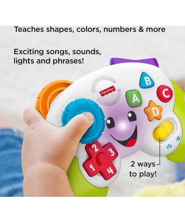 Fisher-Price Pretend Video Game Controller Baby Toy | Music, Lights & Learning Songs | Fine Motor Skills Development - Buy Online on GoSupps.com