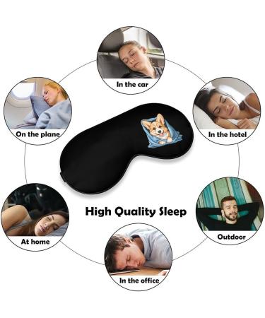 Shop Corgi Dog Puppy Eye Mask - Soft Sleep Mask with Blue Blanket & Adjustable Strap - Blocks Light for Men & Women - Buy Online on GoSupps.com