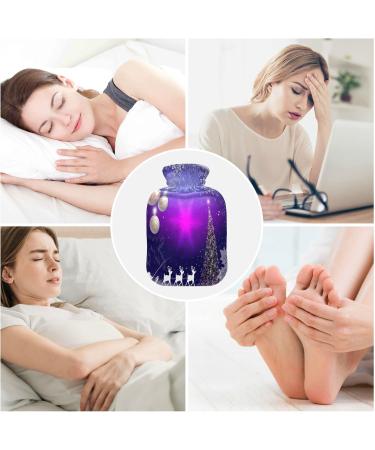 KCL Deci 2L Hot Water Bottle with Cover - Christmas Tree & Snowflakes | Foot Warmer & Pain Relief - Perfect for New Year & Cramps - Hot & Cold Therapy - Buy Online on GoSupps.com