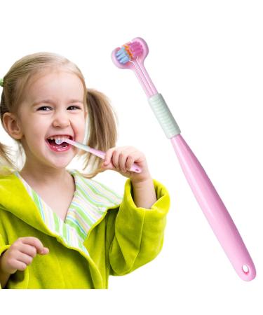 Three-page toothbrush toothbrushes with soft teeth toothbrush with multi-sided bristles V-shaped toothbrush portable travel toothbrushes completely packaged toothbrush 45-degree angle bristles purple