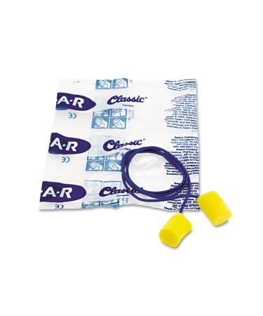 Aearo Corded Foam Earplugs - Comfortable Noise Reduction for Sleep Travel & Work | International Shipping Available - Buy Online on GoSupps.com