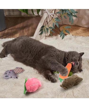 12Pcs Cat Catnip Toys AZOFFYIU Catnip Toys for Cats cat Toys for Indoor Cats Cat nip Toy Cat Toys Set Teething Chew Toy Pet Catnip Teeth Grinding Chew Toys - Buy Online on GoSupps.com