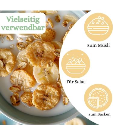  1001 Frucht 1001 Frucht Banana chips without added sugar 1 kg of dried bananas with honey I banana chips of good taste I dried bananas as dried fruits - Buy Online on GoSupps.com