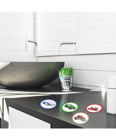 Potty Training Boys Toilet Targets - 120 Pieces Cars Style Flushable Pee Targets for Toddlers - Buy Online on GoSupps.com