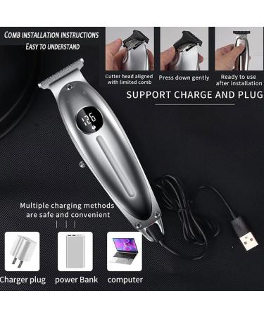 Professional Hair Clippers for Men - Rechargeable Metal Trimmer & Beard Clipper Set for Precision Grooming - Buy Online on GoSupps.com