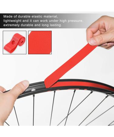X AUTOHAUX 16 Inch Bike Wheel Rim Tape - PVC Adhesive Inner Tube Tape (Pair) - Red | International Shipping Available - Buy Online on GoSupps.com