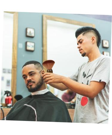 NOLITOY Handheld Shaving Brush & Hair Cleaning Tool | Wooden Handle Beard & Hair Cutting Brush for Barbers | Effective Broken Hair Remover - Buy Online on GoSupps.com