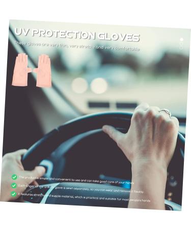 FRCOLOR 4 Pairs Sun Protection Half Finger Gloves Nylon Manicure Protection Miss - Buy Online on GoSupps.com