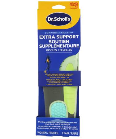 Dr. Scholl's Women's Extra Support Pain Relief Orthotics Designed for Plus-Size Women with Technology to Distribute Weight and Reduce the Impact of Each Step (for Women's size 6-11)