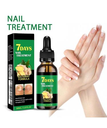 Ginger Nail Treatment & Care | 7-Day Nail Growth Serum & Cuticle Oil for Healthy Nails - Buy Online on GoSupps.com