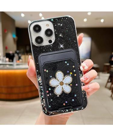 Tivenfezk Nadoli Silicone Sparkle Wallet Case for Samsung Galaxy Note 20 Ultra - Bling Glitter TPU Protective Cover with Credit Card Holder | Scratch-Resistant | Black - Buy Online on GoSupps.com