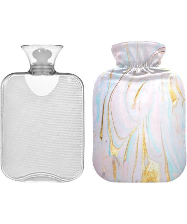 Pastel Marble Heat Bottle - 1L Transparent Warm-Up Bag for Pain Relief | Ideal Hot Cold Compress for Cramps Back Shoulder | Perfect for Kids Men & Women - Buy Online on GoSupps.com