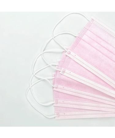 Icoolio Medical Disposable Mouth Protection Masks - 50 Pink Facial Masks for Enhanced Safety - Buy Online on GoSupps.com