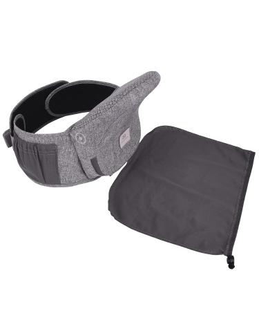 Bebamour Foldable Hip Seat Baby Carrier + Waistband Extender - Adjustable & Ergonomic Design for 0-36 Month Babies (Grey) - Buy Online on GoSupps.com