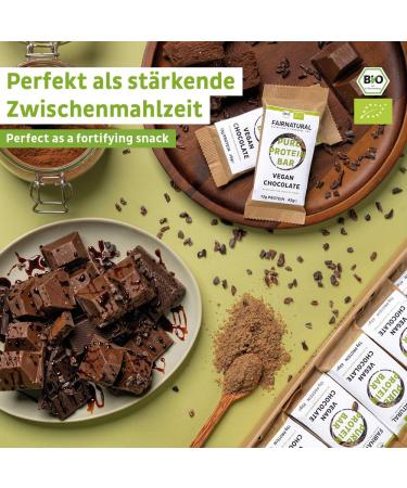 Buy Vegan 3K Protein Bars - Bio Chocolate Soy-Free No Added Sugar Sprouted Seeds - Premium Plant-Based Protein (10x45g) from Germany - Buy Online on GoSupps.com