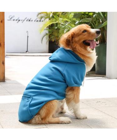 Waterproof Winter Dog Coat | Warm Jacket & Hoodie for Medium Dogs | Fleece Puppy Sweater | Autumn Pet Clothing (1114debka Blue XXXL) - Buy Online on GoSupps.com